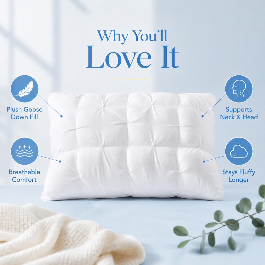 DreamCloud Goose Pillows- Set of 2